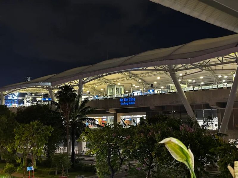nhà ga metro Tân Cảng,nhà ga Tân Cảng,Ga Tân Cảng ở đâu,Ga Metro Tân Cảng ở đâu