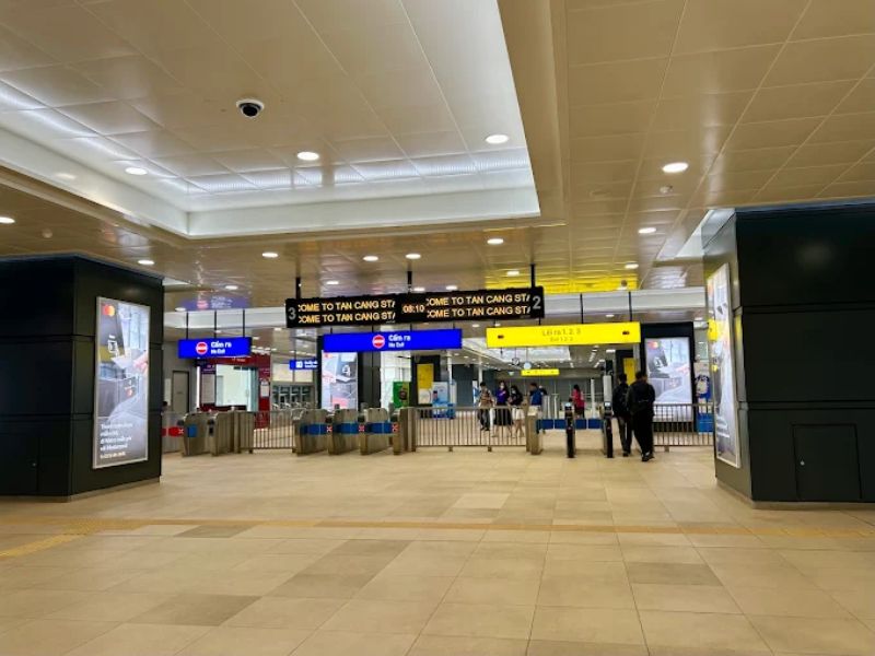 nhà ga metro Tân Cảng,nhà ga Tân Cảng,Ga Tân Cảng ở đâu,Ga Metro Tân Cảng ở đâu