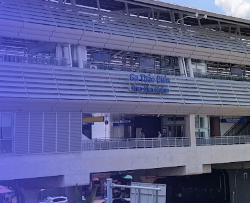 nhà ga metro Thảo Điền,Ga Thảo Điền,Nhà Ga Metro Thảo Điền ở đâu,Ga Thảo Điền ở đâu