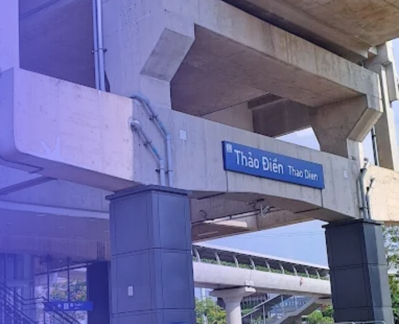 nhà ga metro Thảo Điền,Ga Thảo Điền,Nhà Ga Metro Thảo Điền ở đâu,Ga Thảo Điền ở đâu
