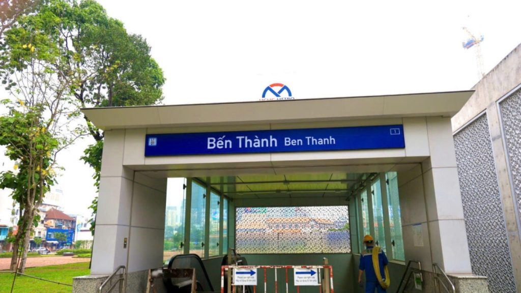 vị trí chợ bến thành quận 1 ga metro chợ bến thành