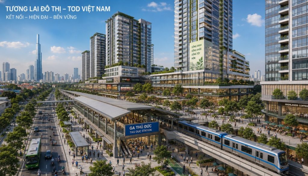 mô hình TOD tại Việt Nam - phát triển đô thị quanh ga metro Hà Nội và TP.HCM