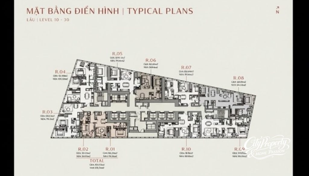 Layout mặt bằng One Central Saigon