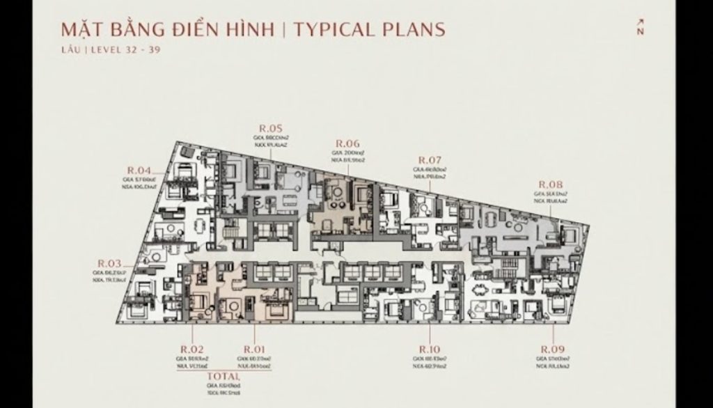 Layout mặt bằng One Central Saigon