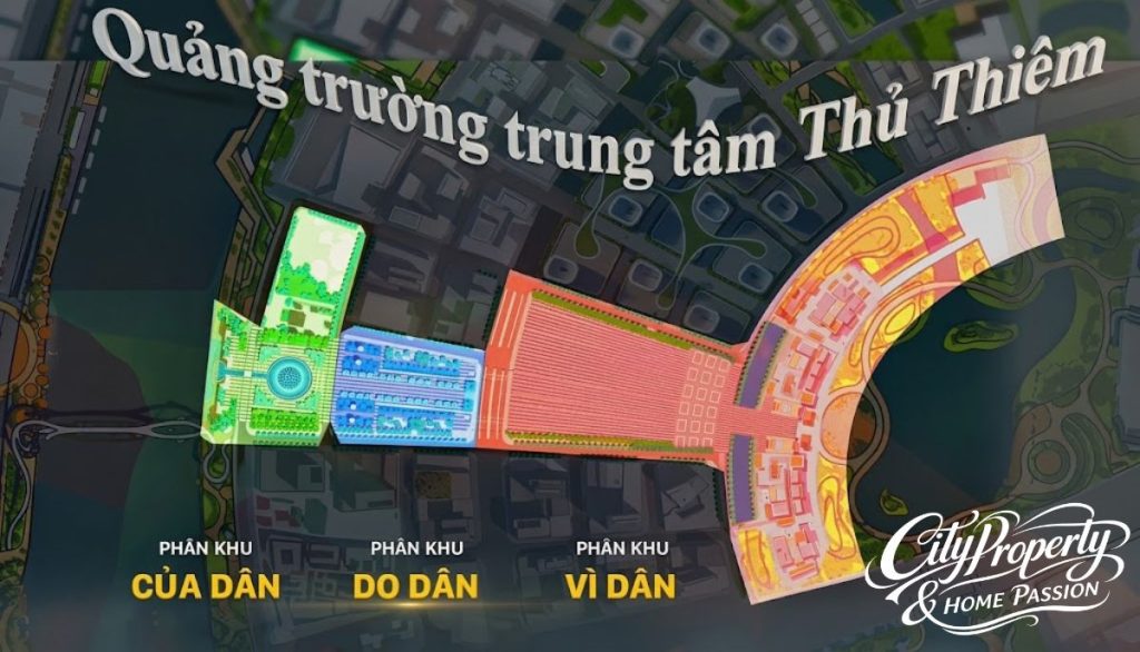 Quảng trường trung tâm thủ thiêm mang tới cho người dân Việt Nam